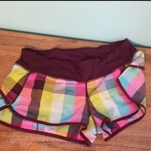 Lululemon sea check speed shorts size 4